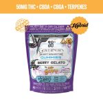 BERRY GELATO HYBRID VEGAN GUMMIES - 10PK 150MG THC+CBDA+CBGA