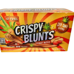 D9 Box of 10 (2 packs) 100mg with Peanut butter Cream Crispy Blunts Crispy Phyllo Dough 2 Sticks 1.5 oz