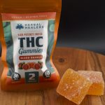 High Potency Indica Blood Orange 30mg THC Gummies 2 Count Pouch