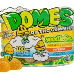 PINEAPPLE EXPRESS THC Delta-9 DOMES - 100MG (Hybrid-Infused Gummies) | Black Tie CBD