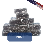 Delta 9 Gummies—PB&J—25mg ea/250mg Total—10pc